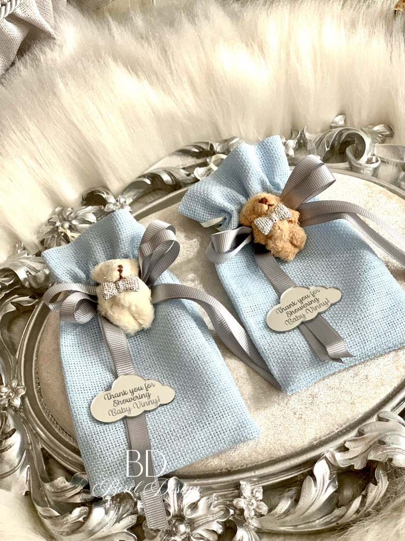 Teddy Bear Gift Bags, Candy Bags, Baby Shower Gift Pouch, Personalized GiftsPackaging Bags, Straw Bags for Favors, Party Favors, Party Bag immagine 8