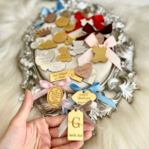Etichette personalizzate per specchi acrilici, targhetta per matrimonio, targhetta per baby shower, targhetta regalo personalizzata, targhetta a cuore, targhetta con nome, decorazione regalo, targhetta per San Valentino
