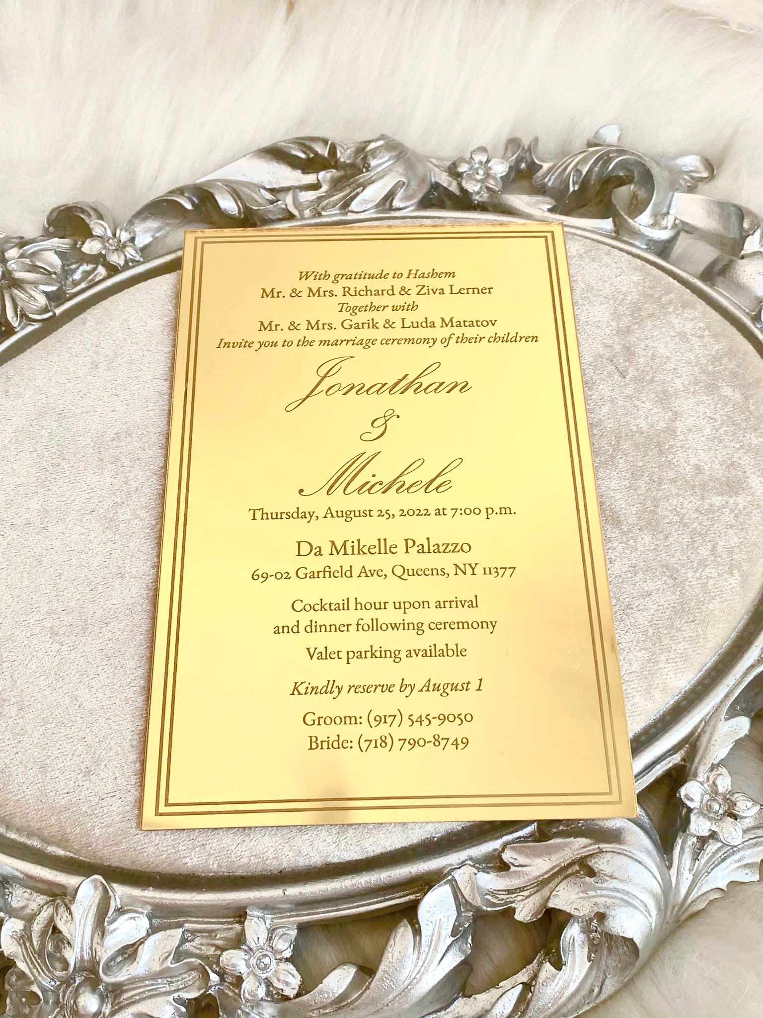 Rectangle Invitation Rectangle Wedding Acrylic Invitation Card, Personalized Gift, Wedding ...