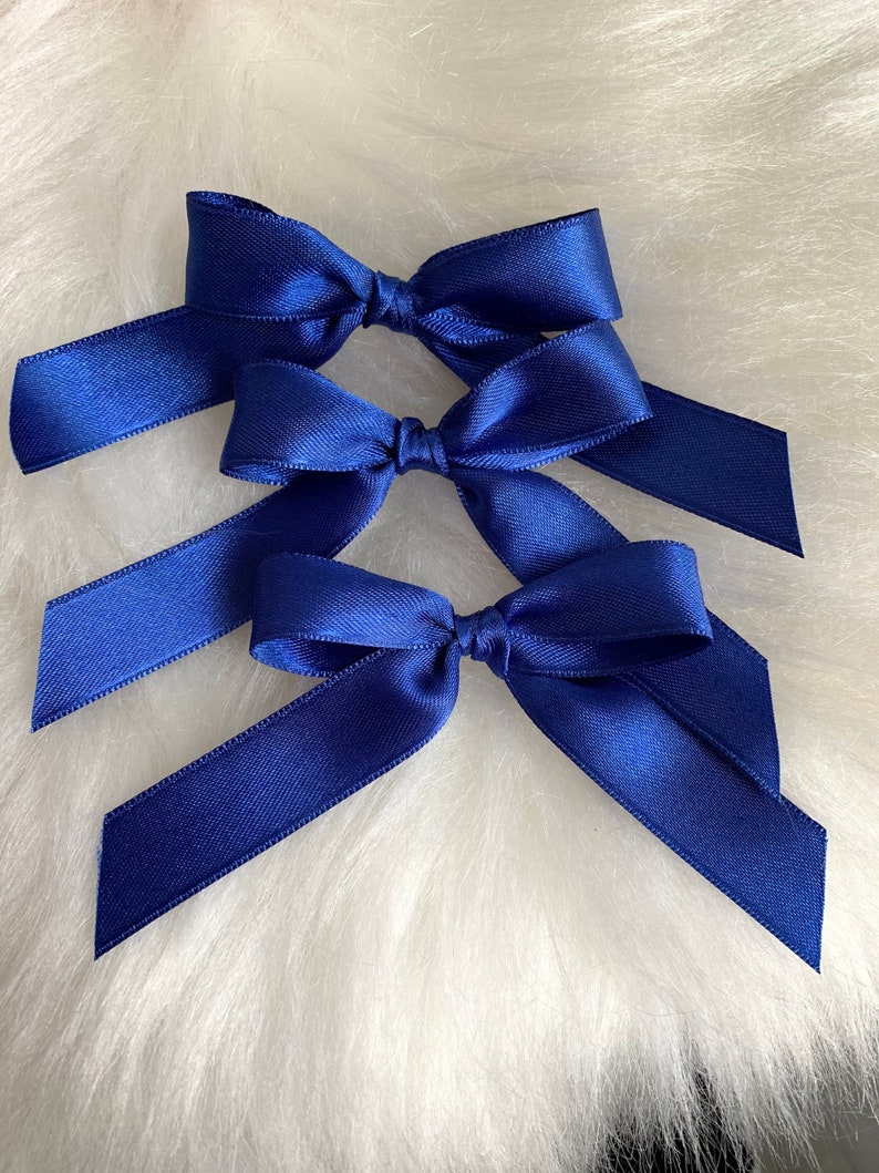 Red Grosgrain Ribbon Bows Pre Tied Bows 50 pcs Wedding DIY Etsy