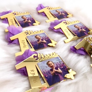 1st Birthday Favors, Custom Birthday Photo Favors, 10pcs, Photo Favors, Picture Frames, First Birthday Party Gifts, 1st Birthday Theme Gifts image 9