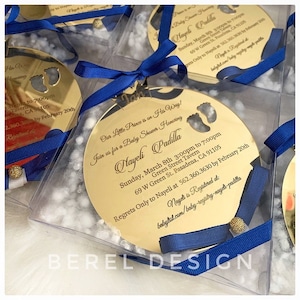 Baby Shower Acrylic Invitations, Wedding Mirror Invitation, Baptism Invitation, Personalized Gift, Engagement Invitation, Wedding Invitation