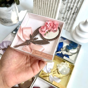 Quinceañera Favors, Wedding Guest Gift, Mis Quince Años, Fairy Wings Mirror, Butterfly Sweet 16 Party Favors, Sweet 15 Gift, Bridesmaid Gift
