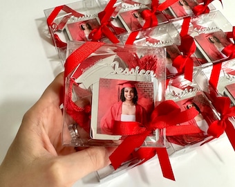 Graduation Gifts for Him, Graduation Photo Magnet, Graduation Cap, Class of 2024, Graduation Gifts for Her, College Graduation Prom Favors