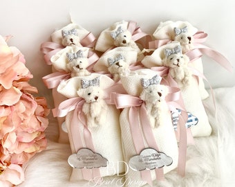 Custom Teddy Bear Sachet Bags, Baby Shower Gifts, Welcoming Baby gifts, Birthday Favors, Baby Welcoming Favors, Sachet bags, Lavender Bags