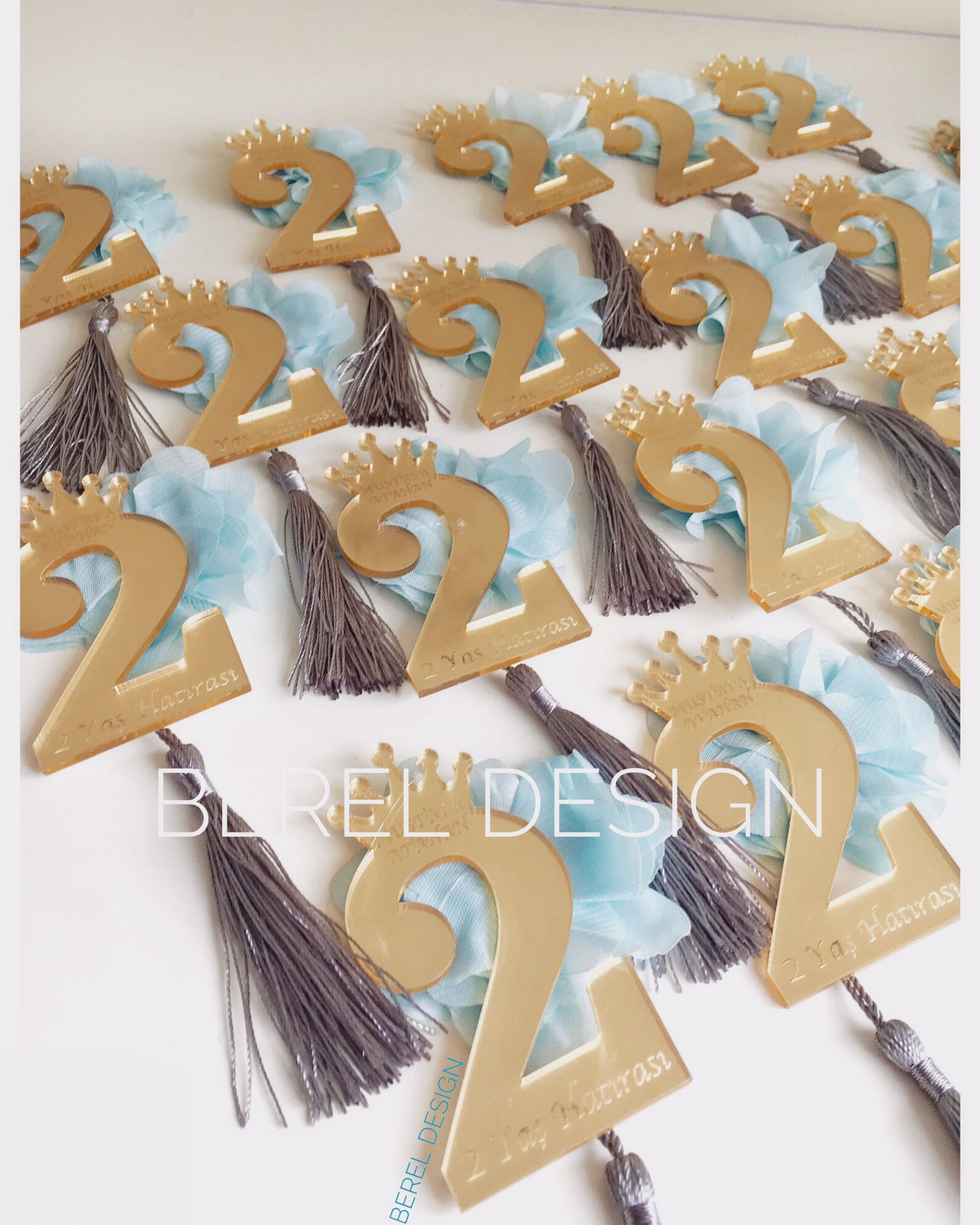 Custom Birthday First Birthday Favors 10 pcs Age 1 Etsy