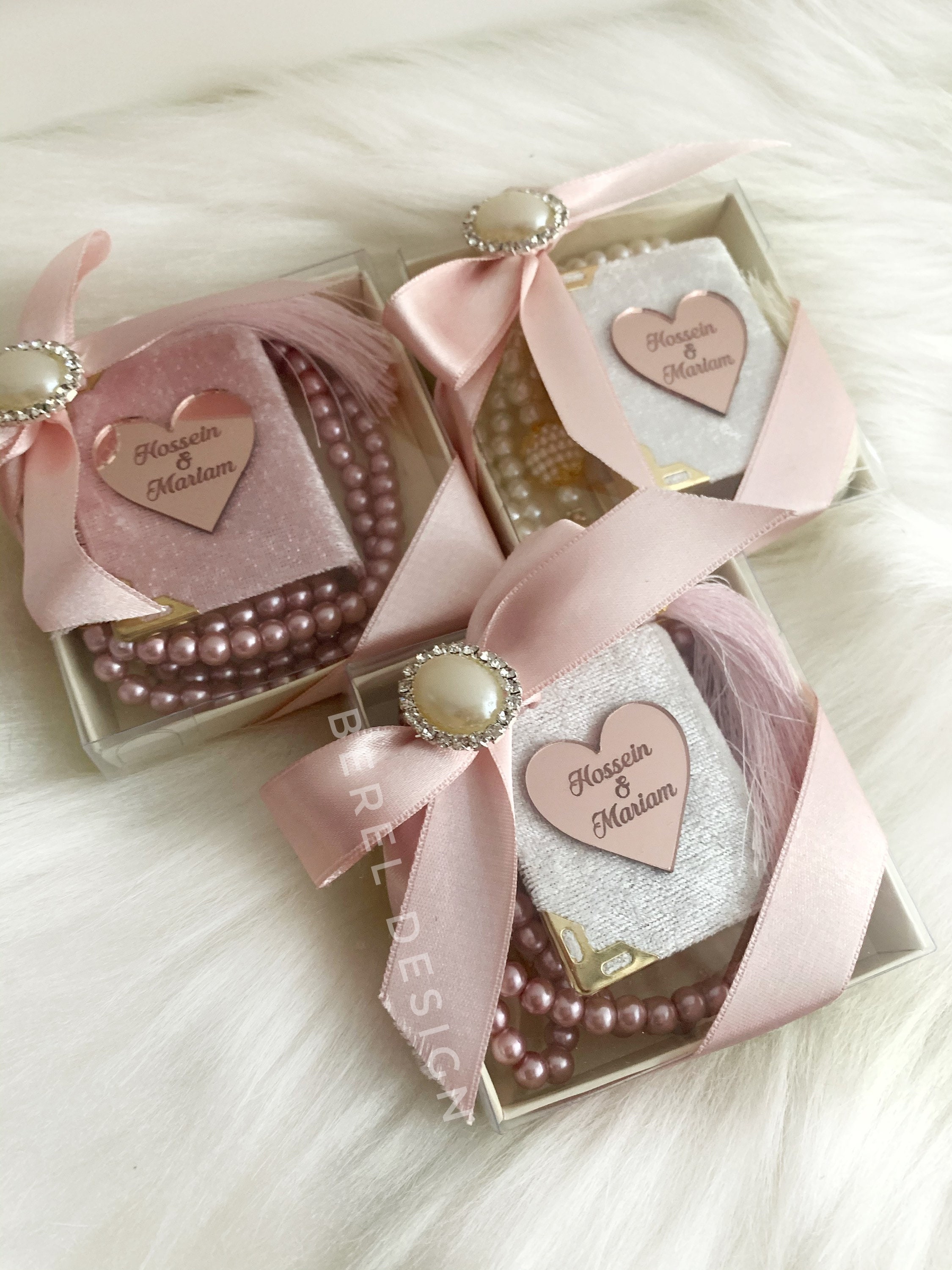 Custom Pink Mini Quran Set Arabic Quran Favor Quran | Etsy