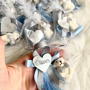 Custom Keychain, Personalized Gifts, Teddy Bear Baby Shower Gifts, Welcome Baby Boy, Baby Shower Favors, Party Favors, Teddy Bear Favor