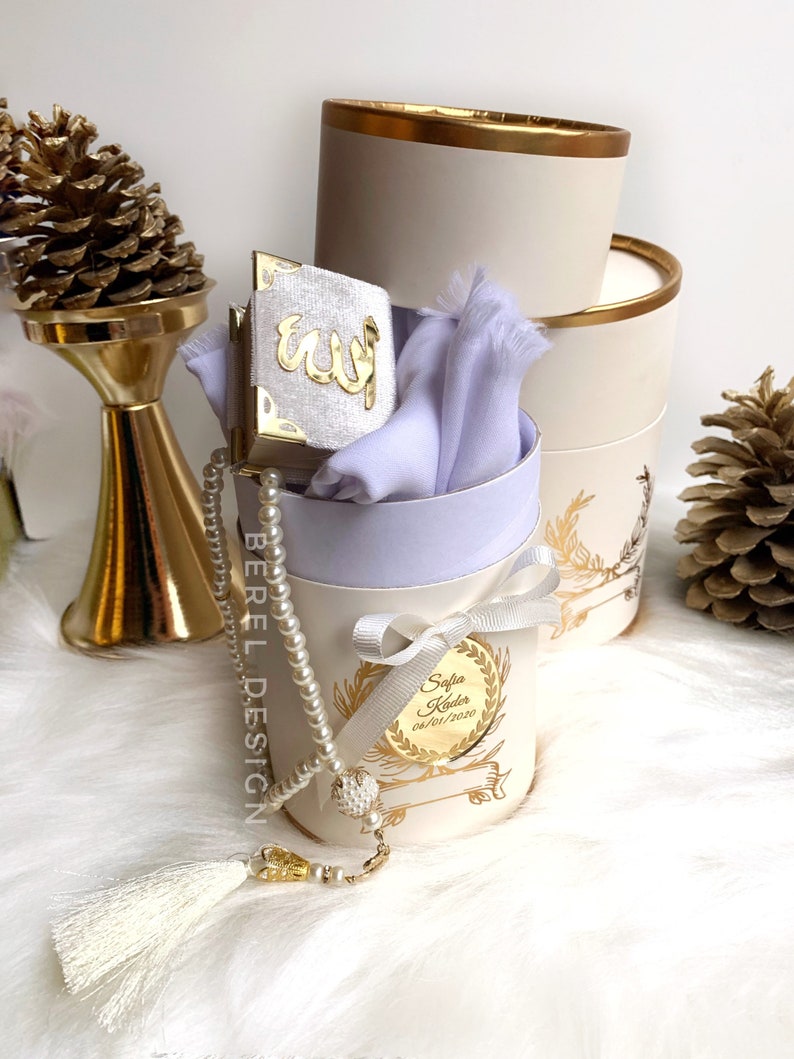 Custom Islamic Gift Set Mini Quran Book Arabic Quran Muslim Etsy