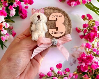 Teddy Bear Third Birthday Favors, We can Bearly Wait, Teddy Bear Magnet, Baby Shower Gift, Thank You Beary Much, Birthday Party, Party Gift