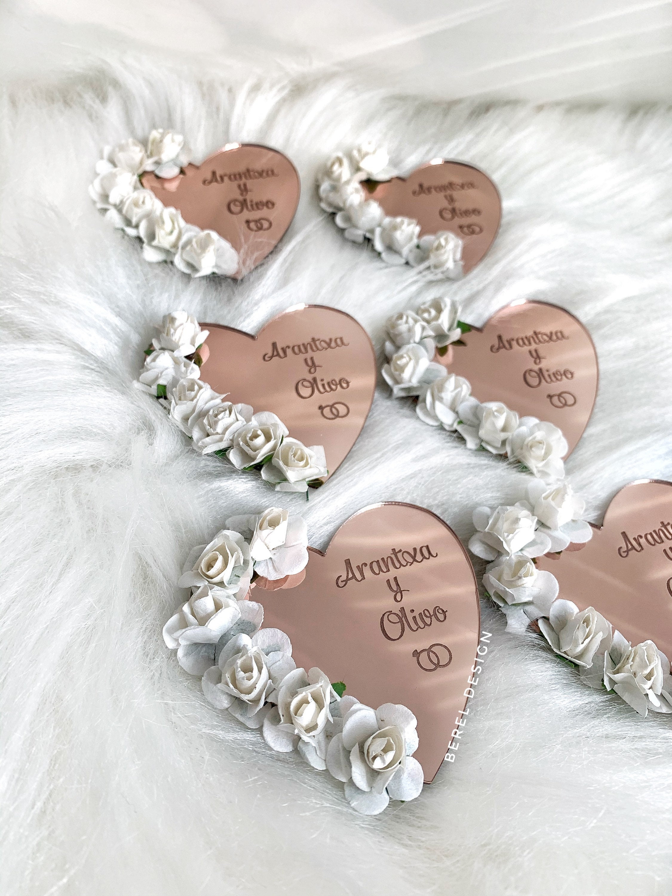 Heart Shape Wedding Acrylic Mirror Favors, Save the Date Magnet, Wedding Guest Gift, Valentines Day Gift, Personalized Gift, Wedding Gifts