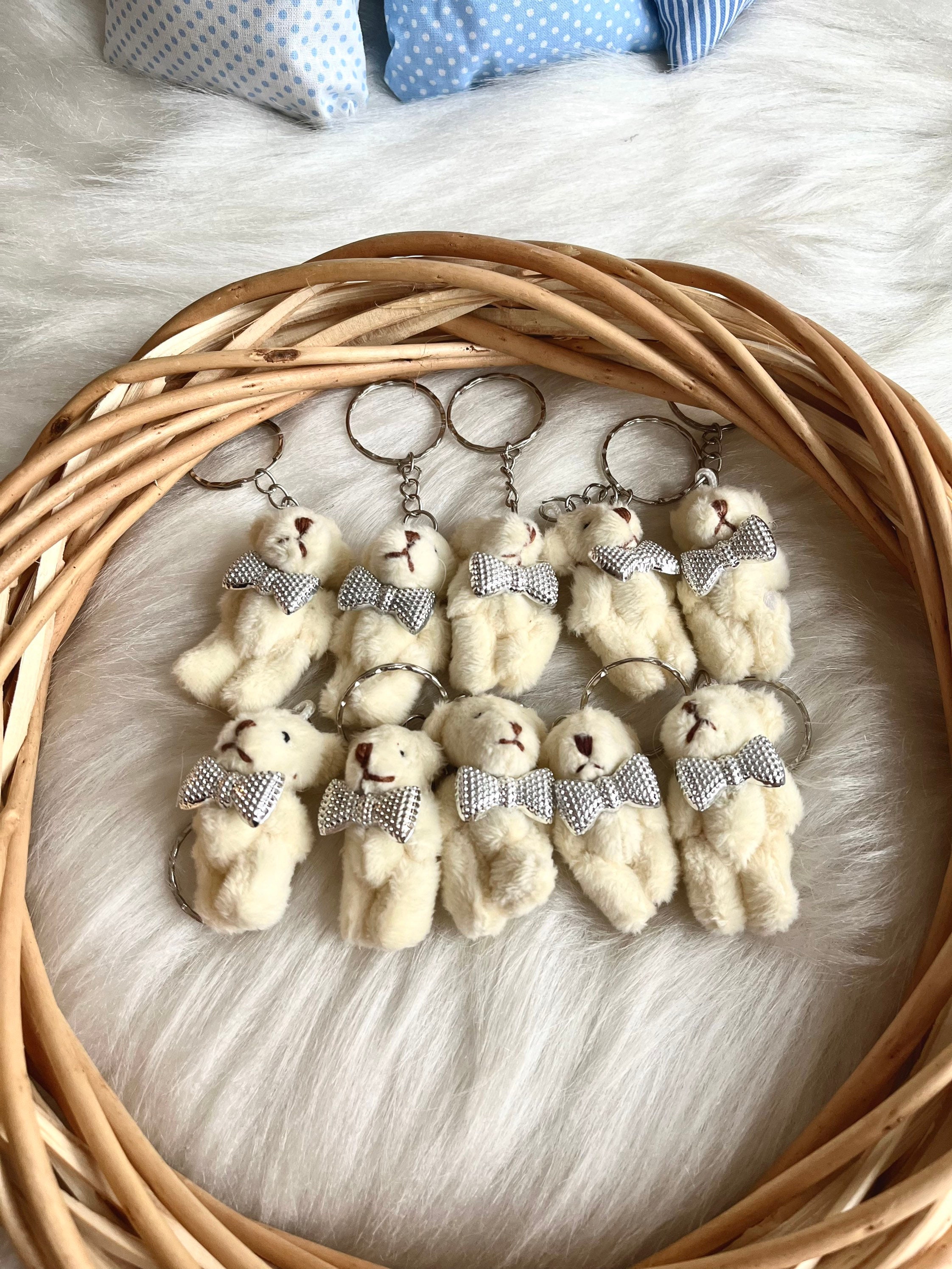 Teddy Bear Baby Shower Favor, 4cm, Plush Mini Teddybear, Kids Favor ...