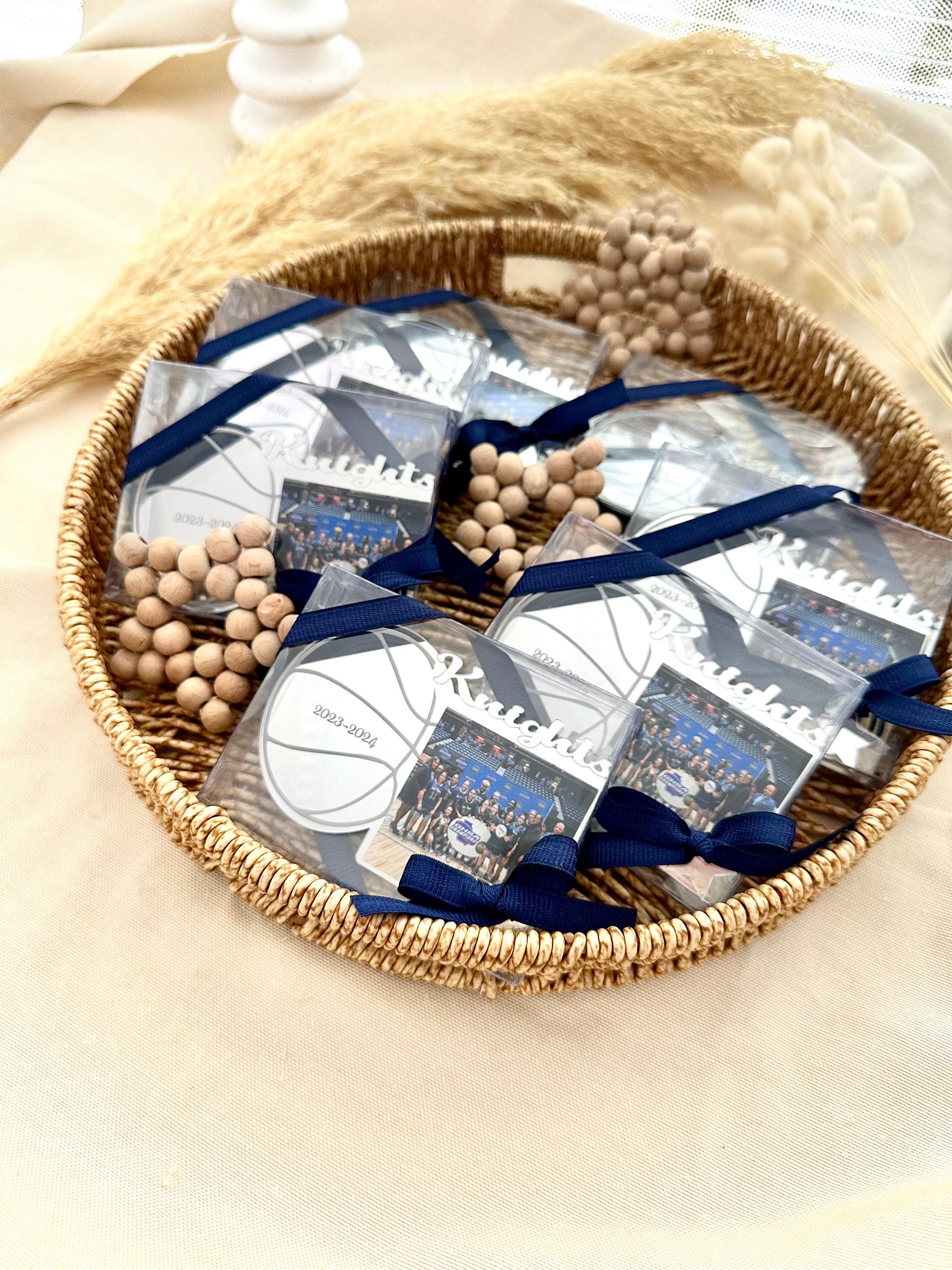 Custom Basketball Photo Magnet | Basketball Game Team Gift | Sports Gifts for Him | Basketball Photo Frame | Basketball Party Favors