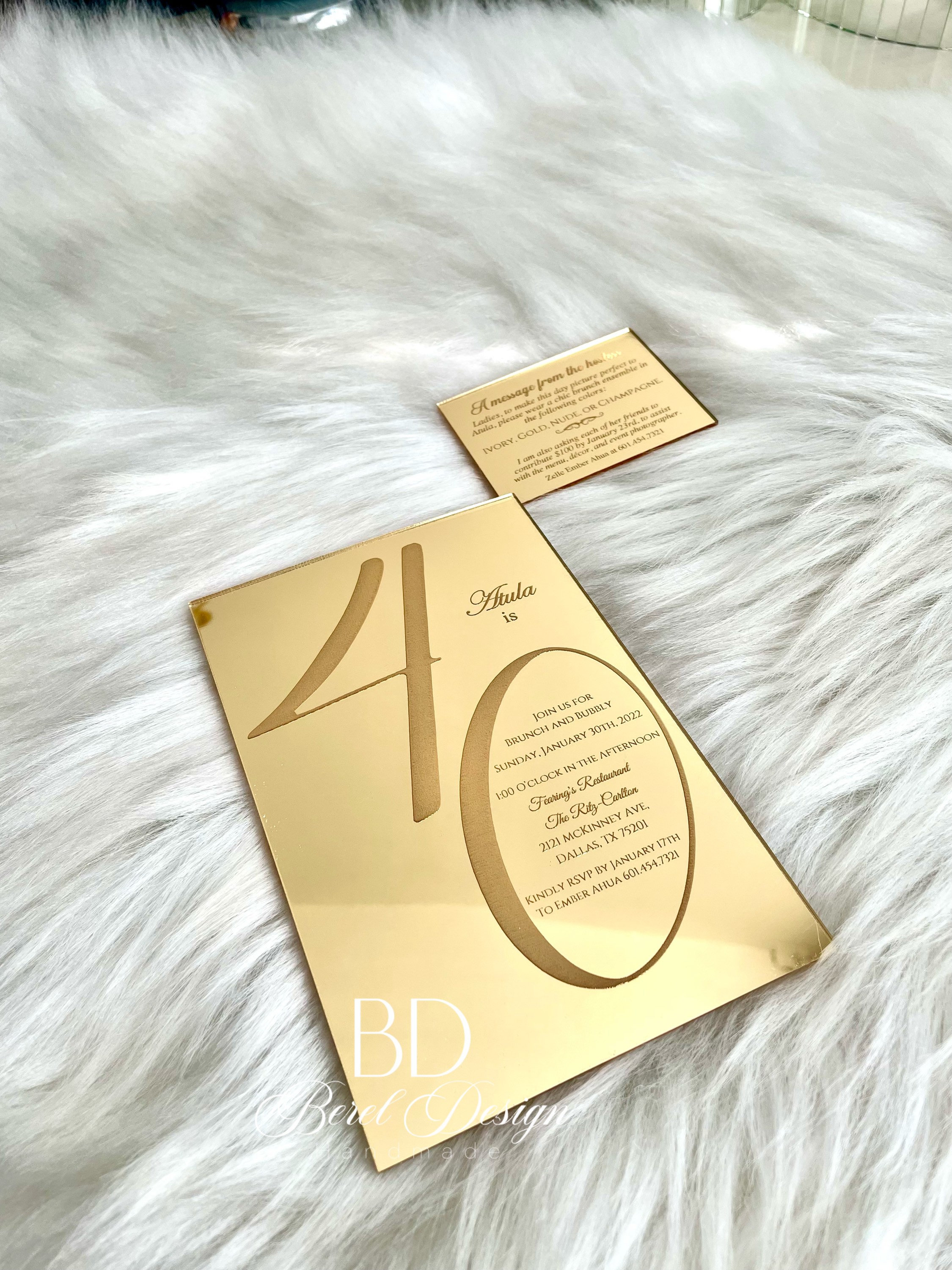 Rectangle Invitation Rectangle Wedding Acrylic Invitation Card, Personalized Gift, Wedding ...