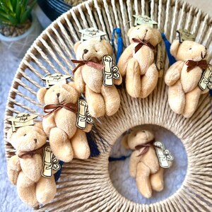 Teddy Bear Plush Keychain, Custom Graduation Gift, Graduation Cap ...