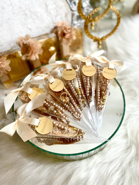 Tasbeeh Favors In Evil Eye Box, Personalized Islamic Wedding Favors - Foto 4