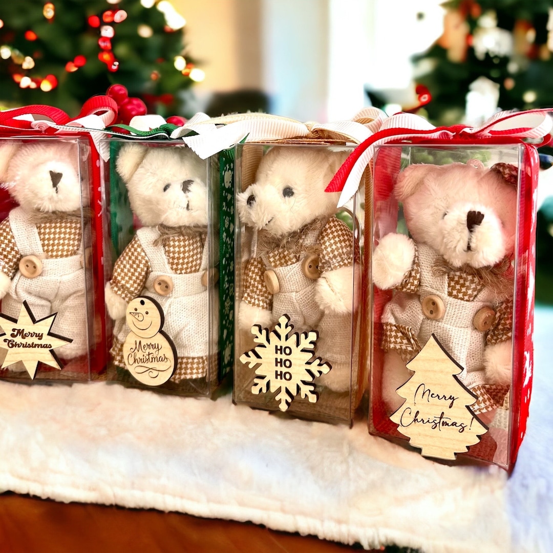 christmas-teddy-bear-keychain-gifts-for-coworkers-xmas-etsy-uk