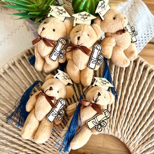 Teddy Bear Plush Keychain, Custom Graduation Gift, Graduation Cap ...
