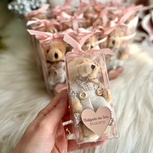 Custom Plush Teddy Bear Keychain, Baby Shower Party Favors, Teddy Bear ...