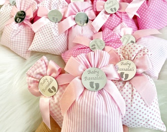 Baby Girl Shower Favors, Pink Sachet Bags, Pink Birthday Party Gifts, Baby Shower Favors, Welcoming Favors, Baby Feet Design, Lavender Bags