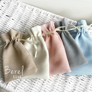Baby Shower Gift Bags, Treat Bags, Candy Pouch, Packaging, Bags for Favors, Party Favors, Party Bags, Birthday Favor Bag, Fabric Gift Pouch
