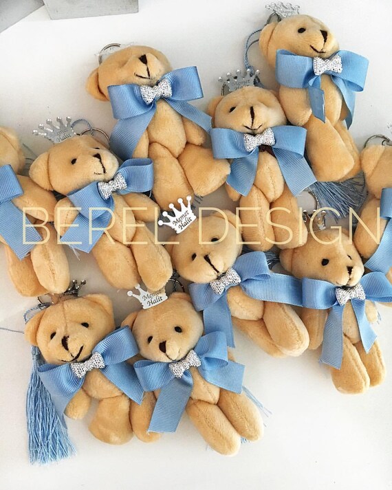 Handmade Favor,Gender Reveal,Teddy bear Keychains,Party Favors, Teddy