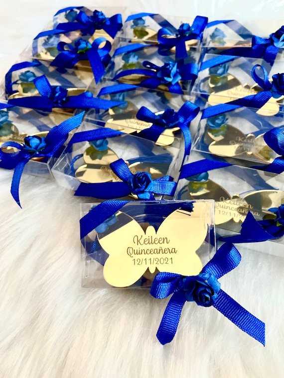 Butterfly Magnets with Boxes, Quinceañera Gift, Baby Shower, Personalized Gifts, Sweet 16, Mis Quince 15, Welcoming Favor, Birth Anouncement