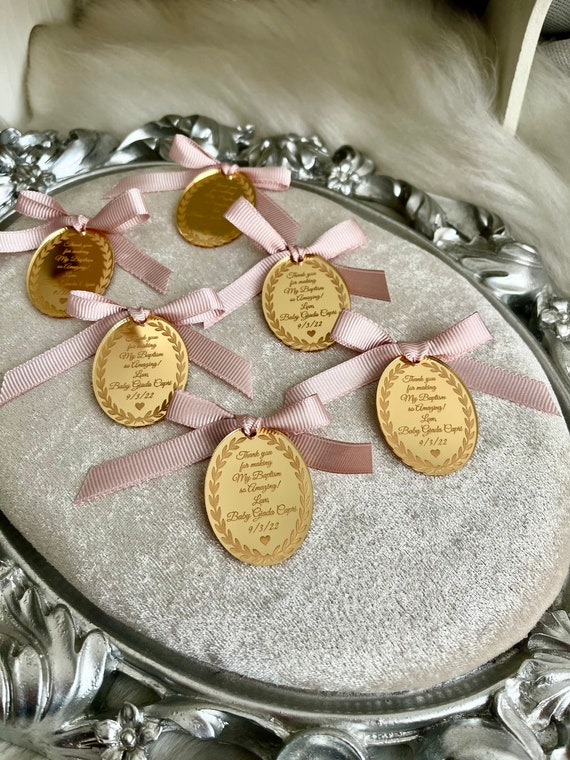 Gold Acrylic Mirror Tag, Wedding Name Tag, Thank You Label, Save the Date  Tag, Valentines Day Tag, Reception Token, Luxury Tag, Cake Charm 
