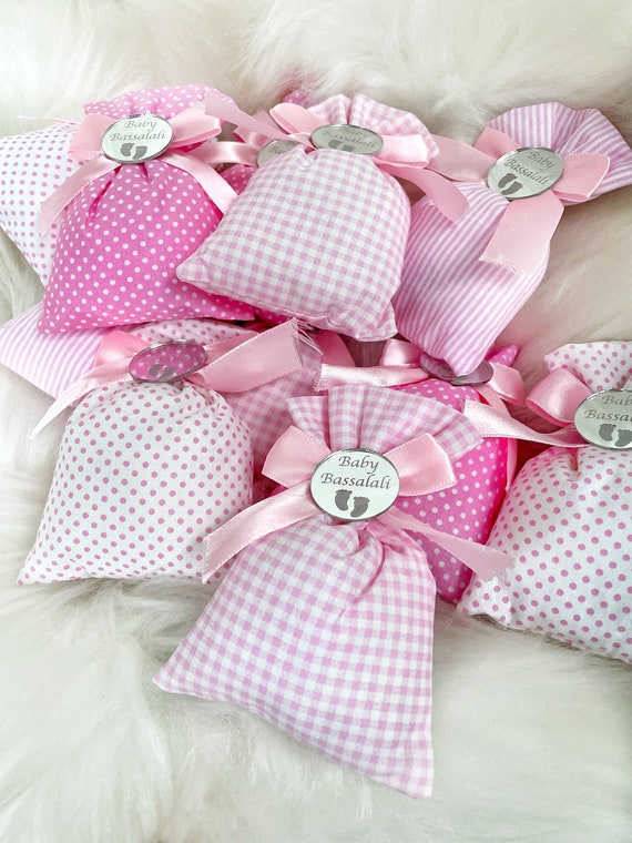 Regalos para baby shower de nina bolsitas rosas regalos para fiestas de cumpleanos rosas regalos para baby shower regalos de bienvenida diseno de pies de bebe bolsas de lavanda Etsy Espana