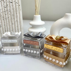Luxury Wedding Favors, Elegant Wedding Guest Gift, Wedding Soap Boxes, Save the Date Gift, Wedding Soap Favor, Engagement Gift, Bridal Gift