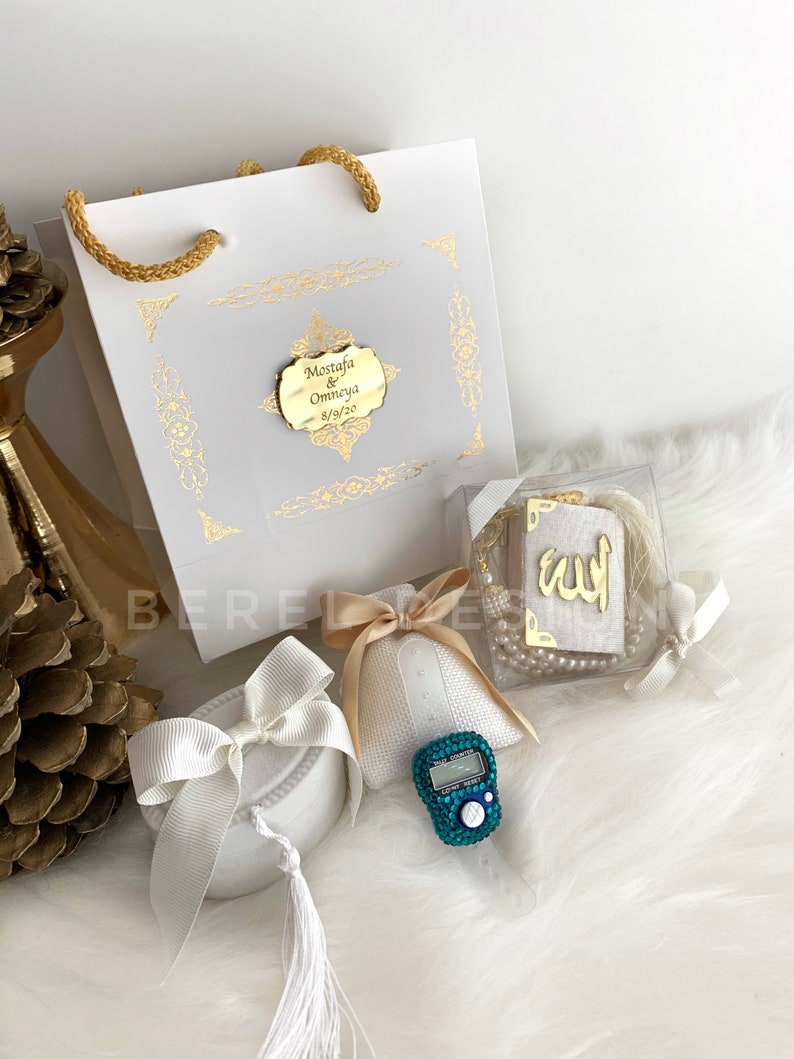 Custom Islamic Gift Set Mini Arabic Quran Book and Tasbih Etsy