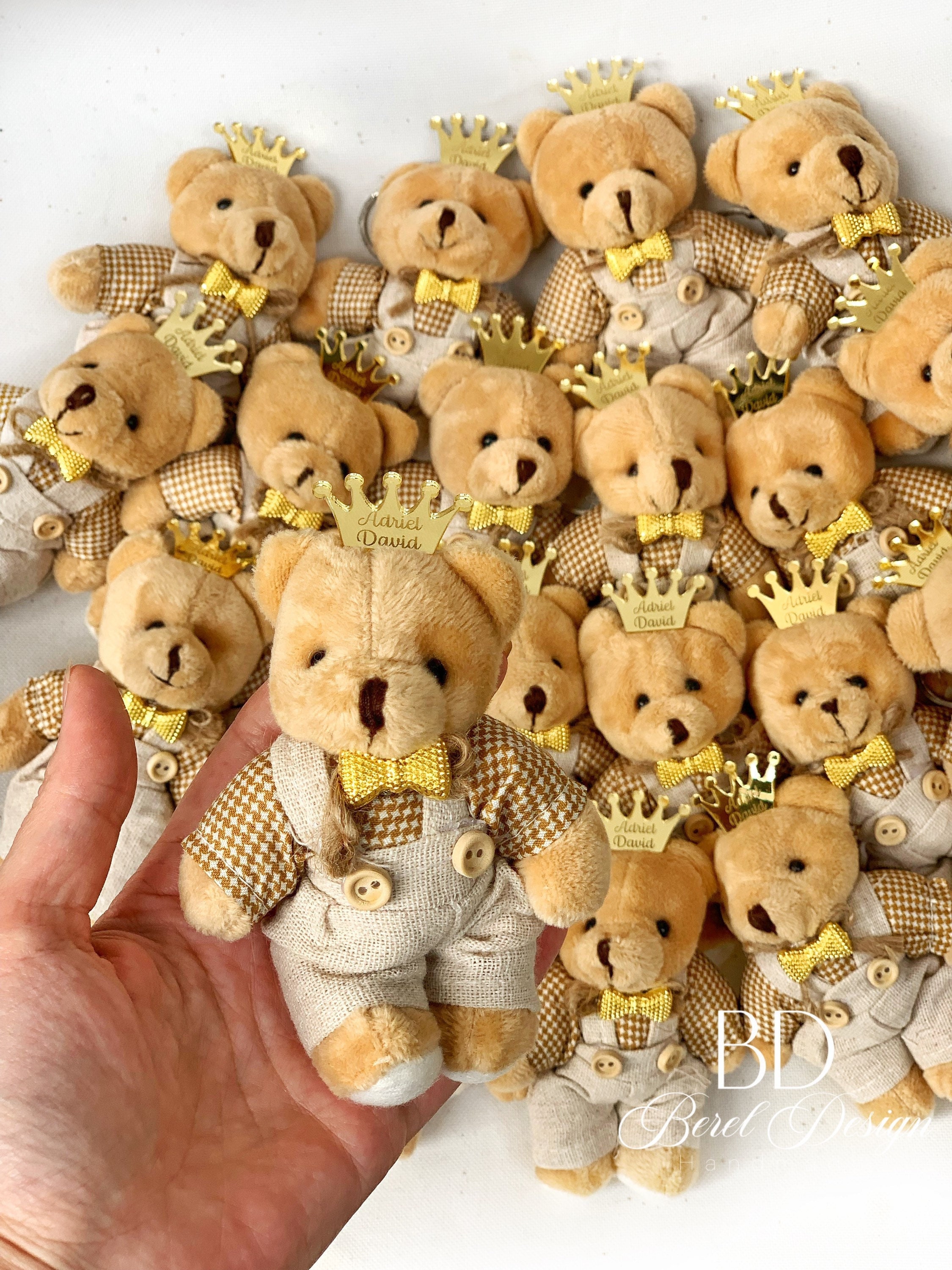 Handmade Favor,Gender Reveal,Teddy bear Keychains,Party Favors, Teddy