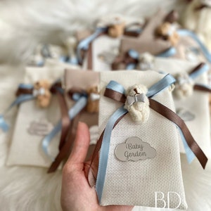 Teddy Bear Gift Bags, Pink Baby Shower Gift Bags, Candy Bags, Packaging Bags, Personalized Gift, Party Favors, Party Bags, Baby Welcome image 8