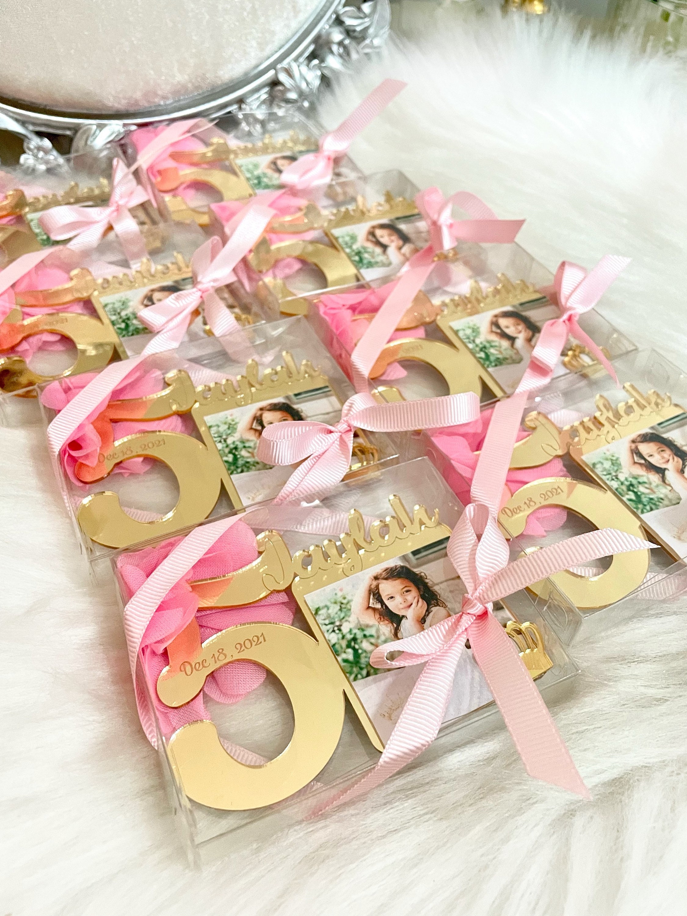 5th Birthday Favors, Fifth Birthday Party Favors, Age 5 Picture Frames, Photograph Favors, Custom Photo Favors, Birthday Frame, Age Frames