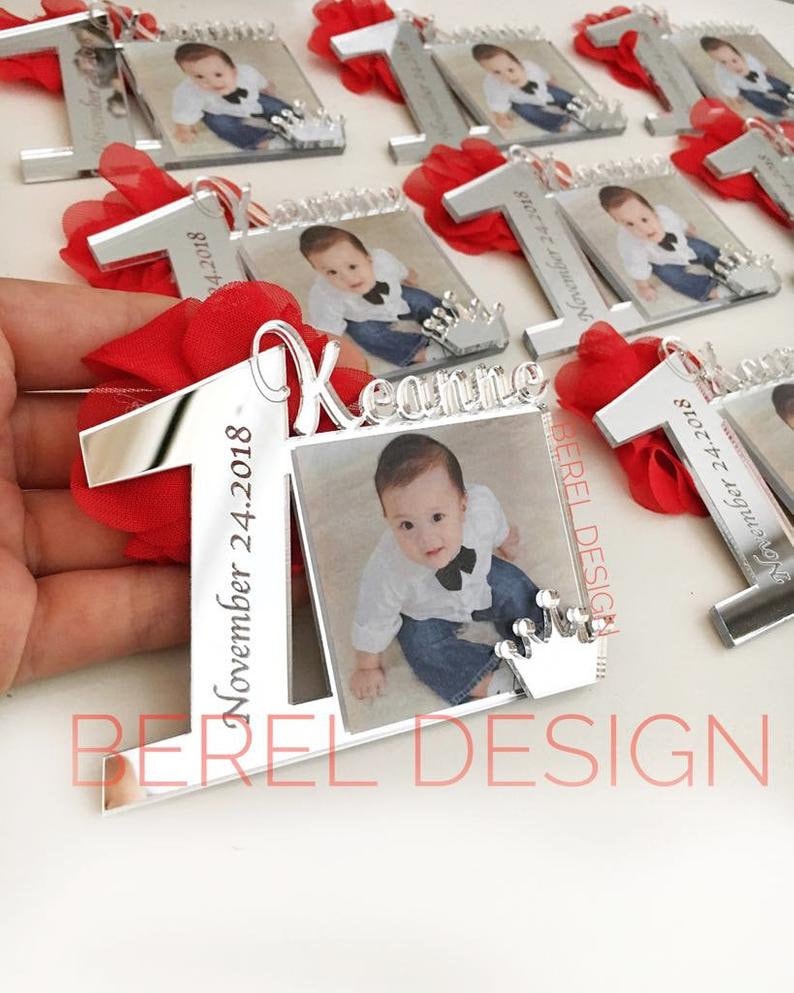1st Birthday Favors, Custom Birthday Photo Favors, 10pcs, Photo Favors, Picture Frames, First Birthday Party Gifts, 1st Birthday Theme Gifts image 10