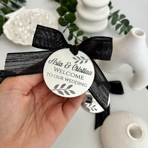 Etiqueta de espejo de boda de lujo, etiqueta de regalo de Navidad, fichas de recepción para boda, etiqueta con nombre, etiquetas de lujo, etiqueta de lugar de boda, etiqueta de fiesta nupcial