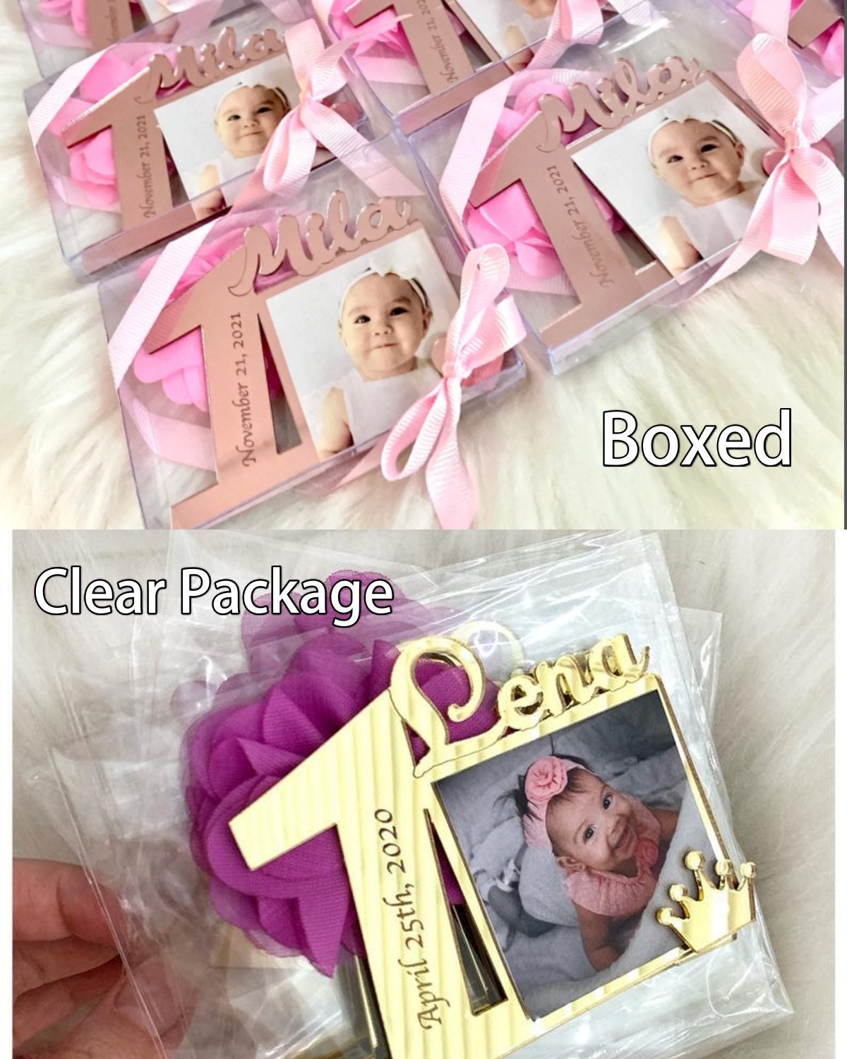 5th Birthday Favors, Fifth Birthday Party Favors, Age 5 Picture Frames, Photograph Favors, Custom Photo Favors, Birthday Frame, Age Frames