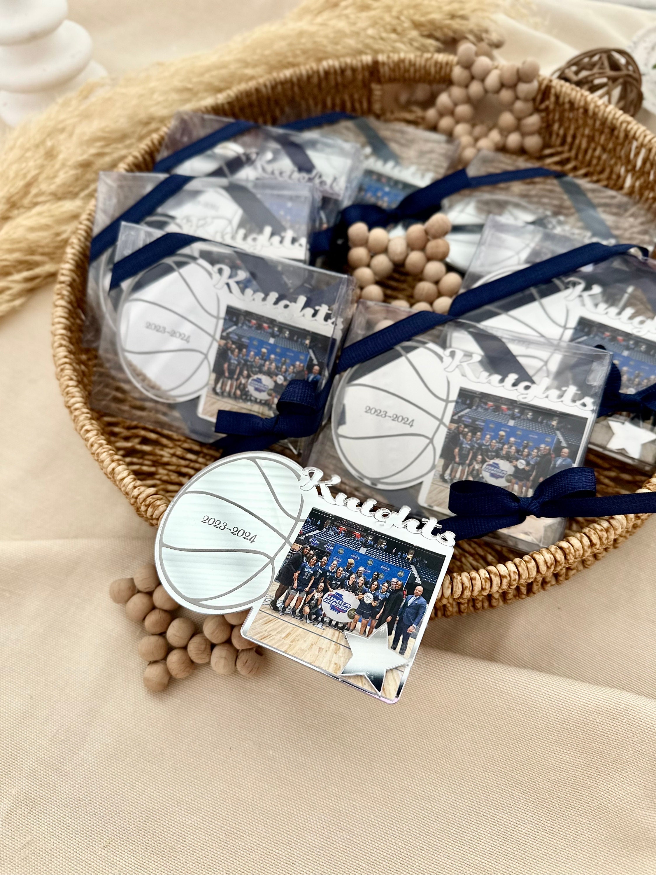 Custom Basketball Photo Magnet | Basketball Game Team Gift | Sports Gifts for Him | Basketball Photo Frame | Basketball Party Favors