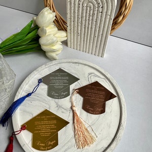 Custom Graduation Invitation Magnet, Graduation Cap, Class of 2024 ...