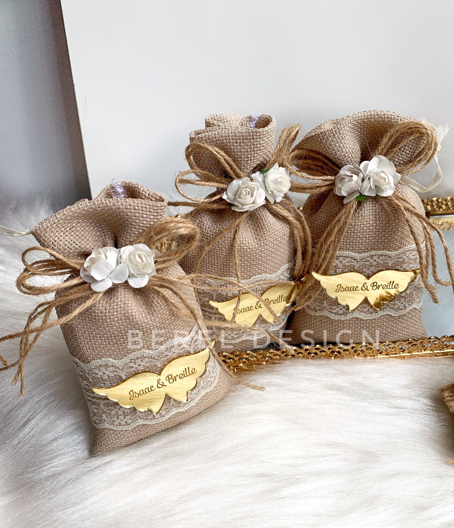 Custom Flowery Sachet Bags Wedding Sachet Bags 10pcs Baby Etsy