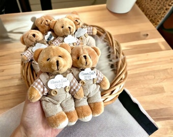 Custom Teddy Bear Baby Shower, Thank You Beary Much, Teddy Bear Birthday Party, Personalized Gifts, Teddy Bear Keychain, We Can Bearly Wait
