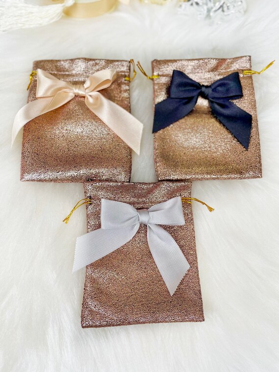 Luxury Paper Gift Party Bags Carrier Bag Wedding Jewelry Birthday Small 5PCS 