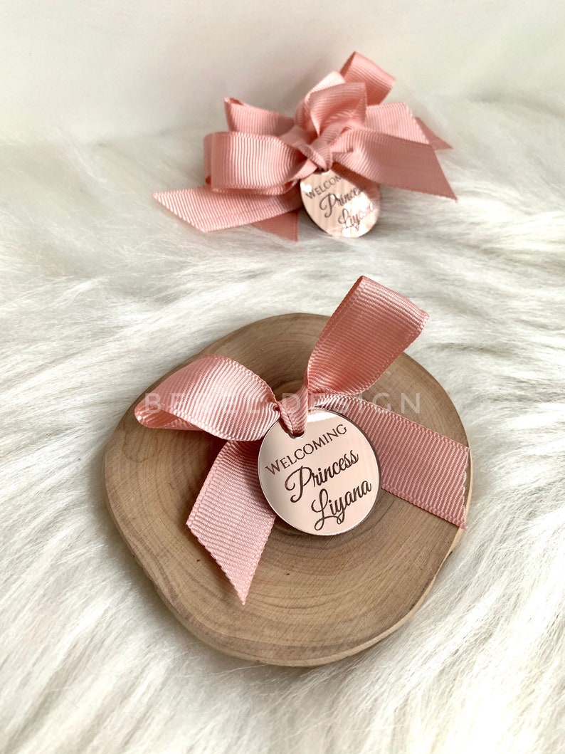 Reception Token Lettering Name Logo Baby Shower Favors Rose Gold Acrylic Mirror Tags Valentines Day Custom Acrylic Tags Cake Charm