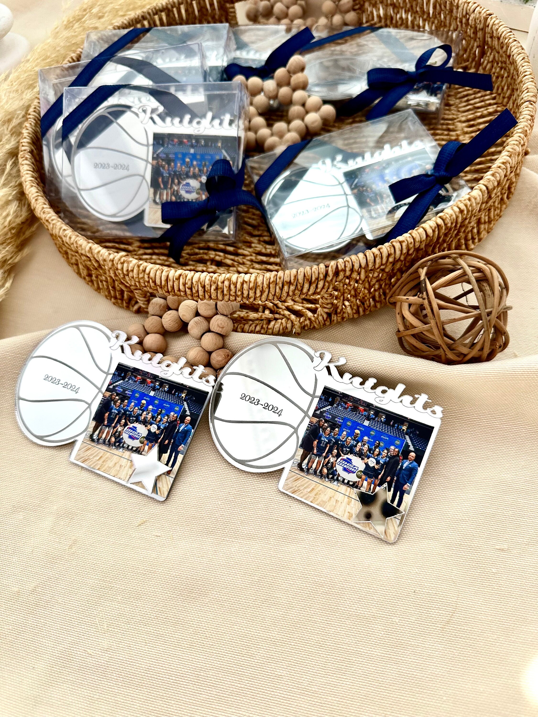 Custom Basketball Photo Magnet | Basketball Game Team Gift | Sports Gifts for Him | Basketball Photo Frame | Basketball Party Favors