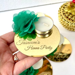 Regali per l'addio al nubilato, regali all'henné, candele nuziali, candele all'henné, regali personalizzati, regali per gli ospiti di nozze, bomboniere per feste di compleanno, dolci 16