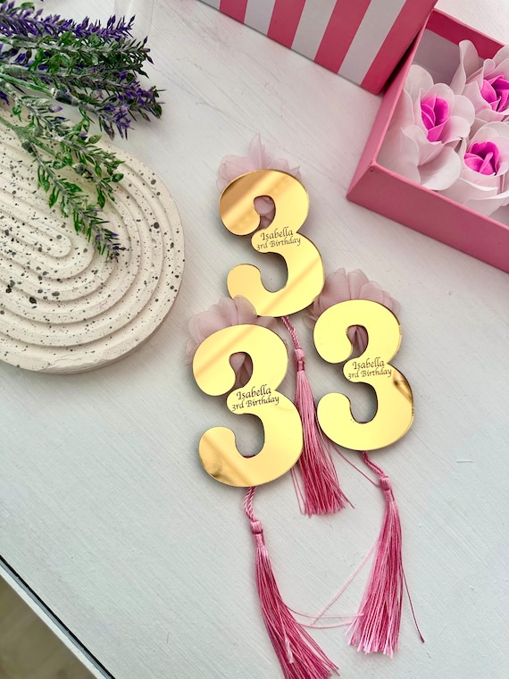 Bandierine Rosa Per 3° Compleanno, Festone Olografico Da 3,9 M, 11 Bandiere, Per Interni/esterni - 3
