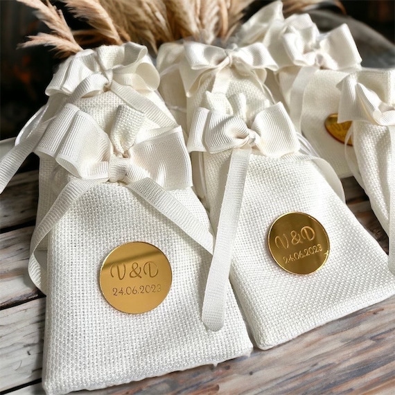 White Wedding Gift Bags Save the Date Favors Wedding Sachet Bags Personalized Gift Custom Wedding Favors Bridal Shower Lavender Pouch Etsy Canada