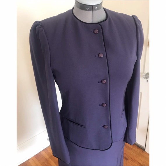 macy's black skirt suit