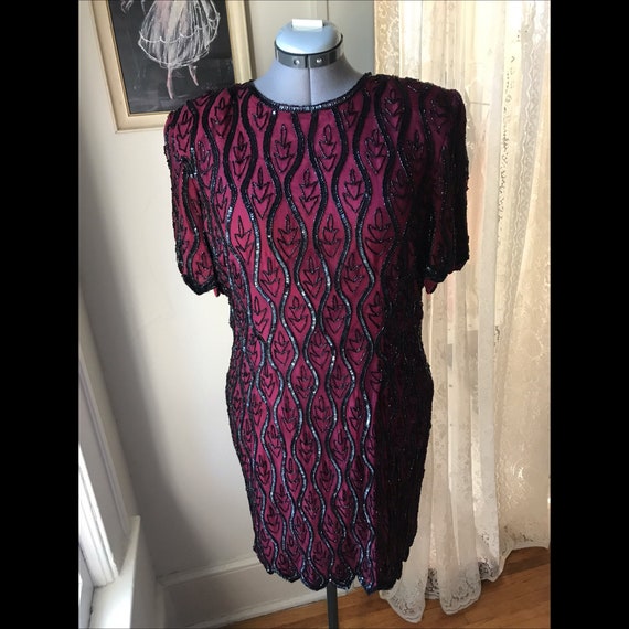 Volup Vintage Stènay Silk Beaded Dress