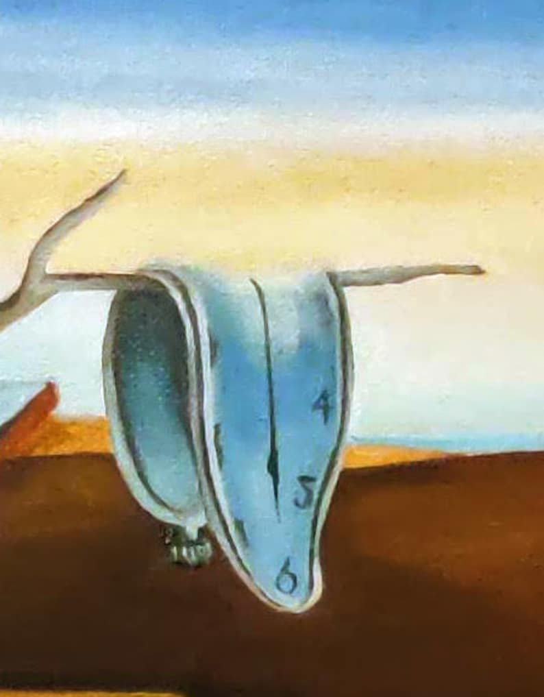 Salvador Dali Oil Painting Based on the Persistence of Memory Famous